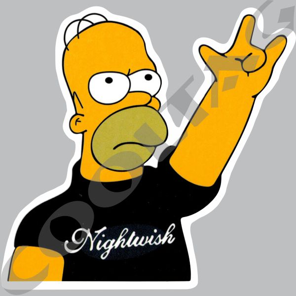 Homer Simpson Nightwish Stickers Decals – COOLTAG