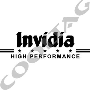 Invidia High Performance Stickers Decals
