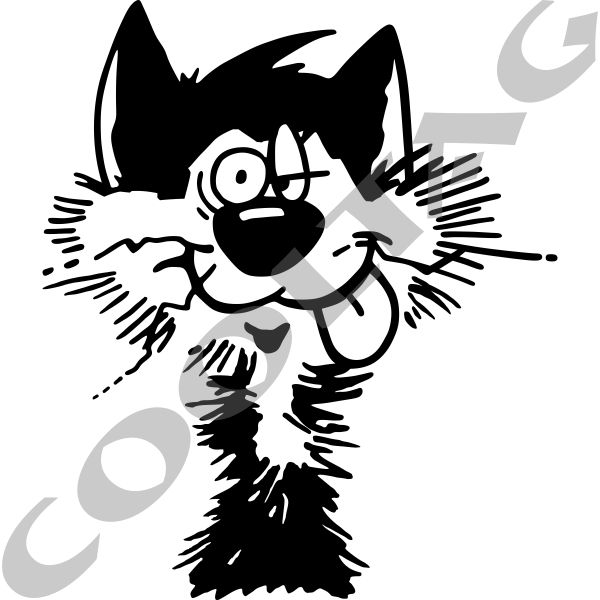 Cat 001 Stickers Decals - Cooltag Stickers