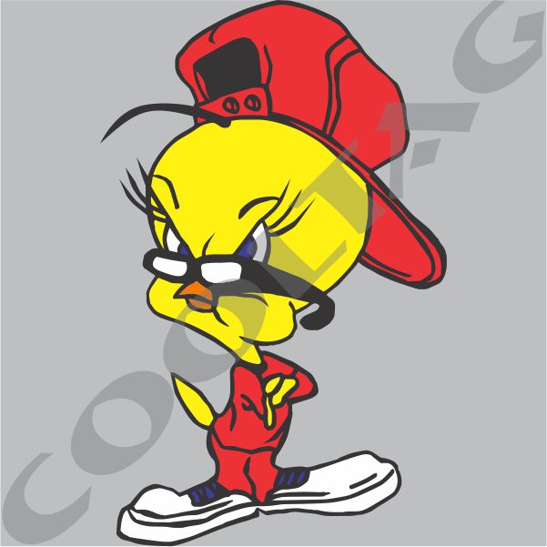 Tweety Bird 4 (colors) Stickers Decals