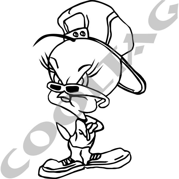 Tweety Bird 4 Stickers Decals