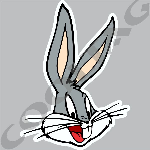 Bugs Bunny 1 (colors) Stickers Decals - Cooltag Stickers