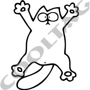Simon's Cat Spread Splat Stickers Decals