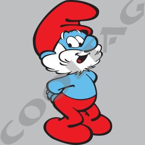 Papa Smurf Stickers Decals