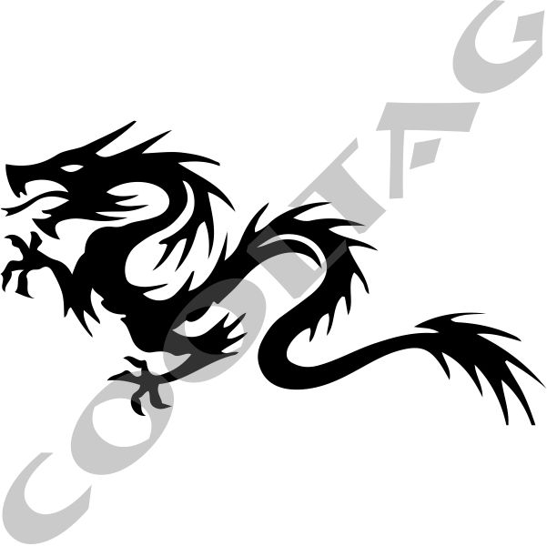 Dragon 002 Stickers Decals