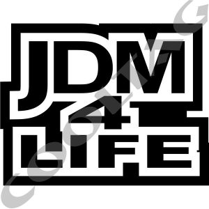 JDM 4 life Stickers Decals