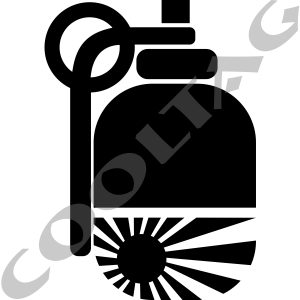 JDM Rising Sun Grenade Bomb Stickers Decals