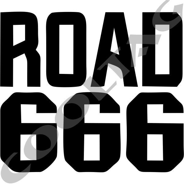 Road 666 Stickers Decals