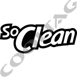 So Clean Stickers Decals