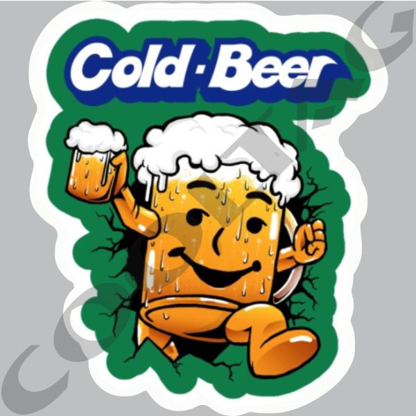 Cold-Beer Stickers Decals