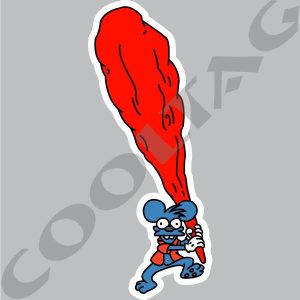 Itchy the mouse (colors) Stickers Decals