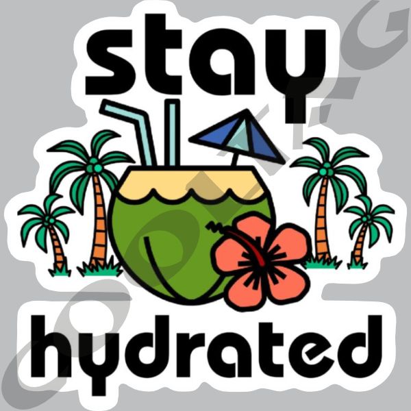 stay hydrated sticker