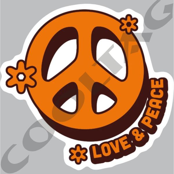 Love and Peace Stickers Decals